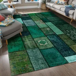 Bamyum Trunk Bedruckter 120x180 Teppich Chenille-Druck Maschinell Hergestellt
