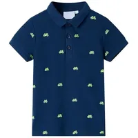 vidaXL Kinder-Poloshirt Marineblau 116