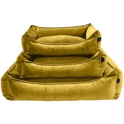 van baal Hundebett Velours Ochre S (Small)