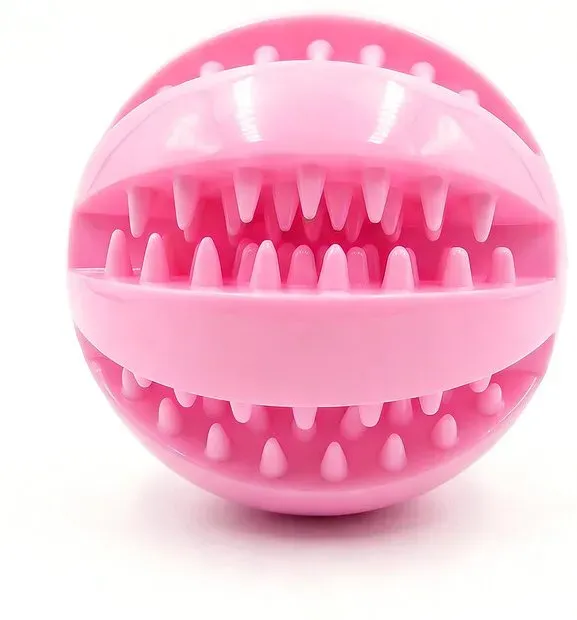 Blinkit Wassermelonen Kauspielzeug Ball für Hunde, Robuster bissfester TPR-Ball zur Zahnreinigung und Interaktion