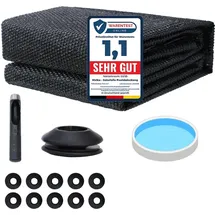 Melko Solarfolie Poolabdeckung schwarz Ø 305 cm