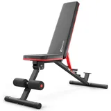 Hop-Sport Hantelbank HS-2050HB, Hantelbank klappbar & stabil, multifunktionale und verstellbare Trainingsbank, bis zu 160 kg belastbar