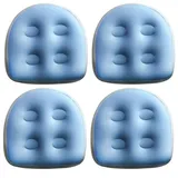 4 Stück Sitzerhöhung 18, 5 x 14, 6 x 5, 9 Zoll, PVC, rutschfest, bequem, aufblasbare Whirlpool-Sitze, wasserdicht, aufblasbare Sitzerhöhung für Pool, Zuhause, Spa