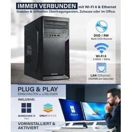 hyper byte Office PC Intel Core i7 16 GB RAM 512 GB SSD