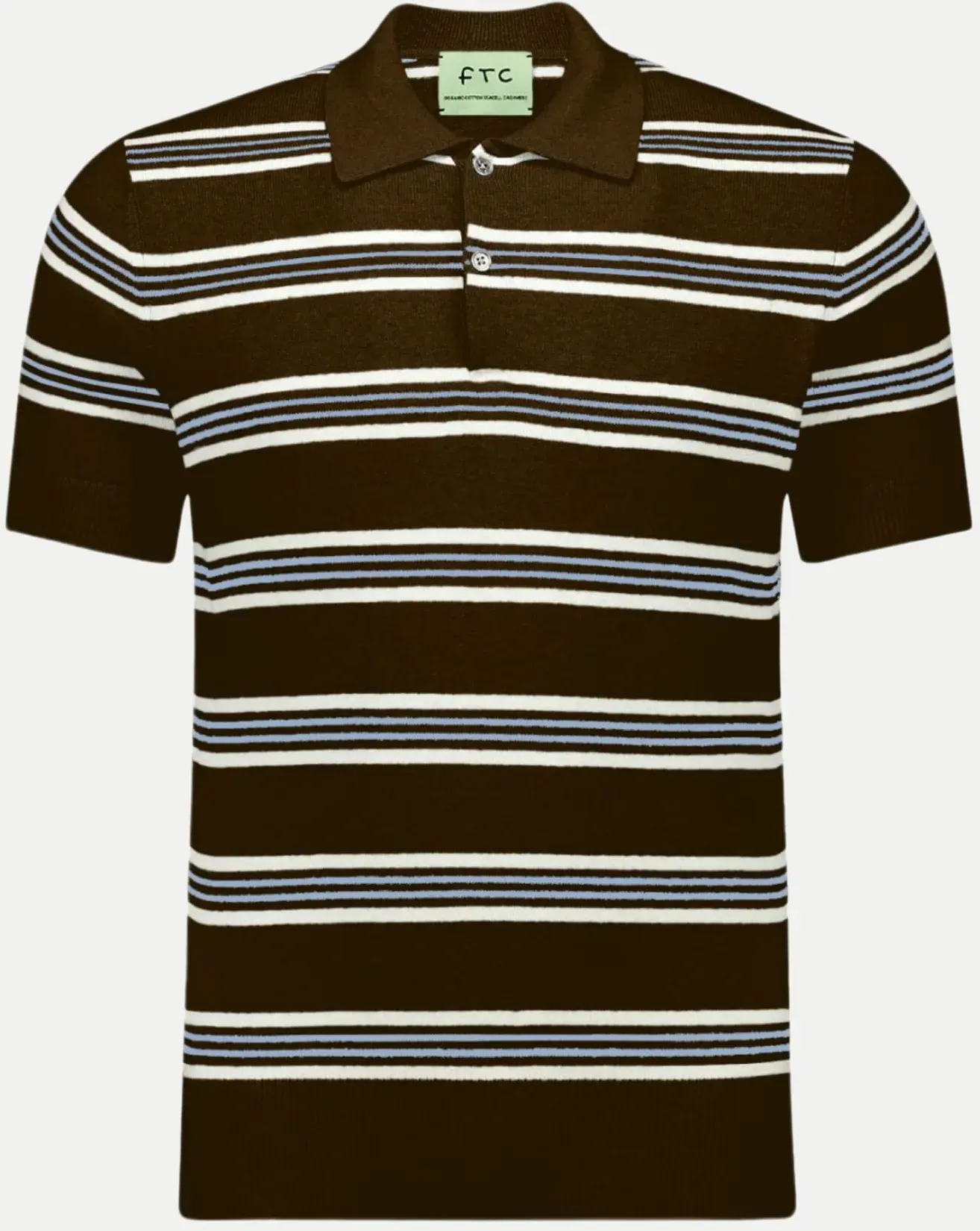 Strickpolo mit Kaschmiranteil Braun 50