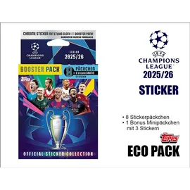 Topps UEFA Champions League 2025/26 Sticker Collection Eco Pack