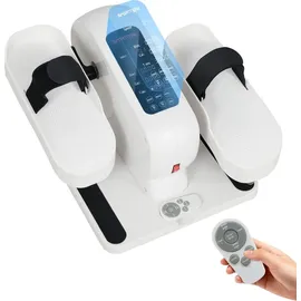 sportnow Mini Ellipsentrainer Untertisch Elektrischer Crosstrainer Weiß