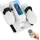 sportnow Mini Ellipsentrainer Untertisch Elektrischer Crosstrainer Weiß