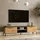 [en.casa] Lempäälä TV-Lowboard 160 x 35 x 39 cm Eiche rustikal/Anthrazit Metall/Spanplatte