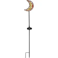 Star trading deutschland gmbh LED-Solarstab 'Linny', Mond, Flat-Neon-LED, Bronze
