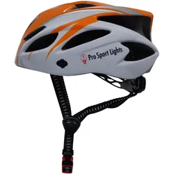 Herren-/Damen-Fahrradhelm - Orange/Weiß Medium