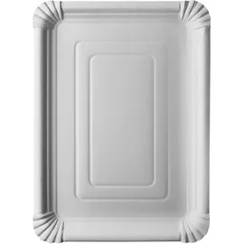 Papstar Pappteller eckig 24 cm x 33 cm 125 St. Weiß