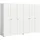 Livetastic Drehtürenschrank Darwin 240 x 176 x 51 cm Weiß