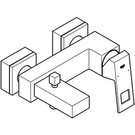 Grohe Eurocube Einhandwannenbatterie Supersteel