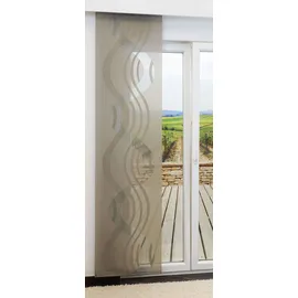 Lysel Schiebegardine von Lysel - Stream transparent in den Maßen 245 cm x 60 cm