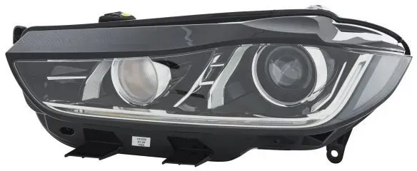 HELLA Hauptscheinwerfer mit Abblendlicht und LED-Tagfahrlicht für JAG, Linksverkehr, EAN 40823006317