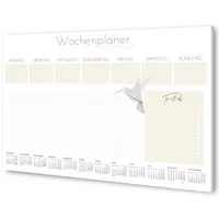 byNia® Schreibtischunterlage Papier A3, Schreibunterlage mit Kalender 2025 (bis Juni) + to do liste, Erw. und Kinder Schreibtischunterlage Mädchen & Jungen. Wochenplaner Block & planner.