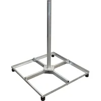 PremiumX Balkonständer 4x 30x30cm Stahl Mast SAT Flachdachständer Halterung