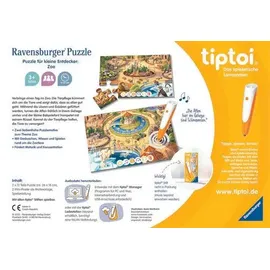 Ravensburger tiptoi® Puzzle für kleine Entdecker: Zoo, 2x12 Teile