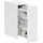 paryou Hochschrank 180 x 40 x 30 cm Weiß MDF/Spanplatte