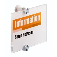 Durable Türschild CRYSTAL SIGN Acryl transparent DIN A6