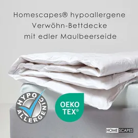 Homescapes Sommerdecke 135/200 cm, Seidenmischung
