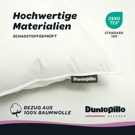DUNLOPILLO Federkopfkissen Balance 40 x 80 cm Weiß