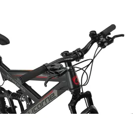 Licorne Strong 2D Premium Mountainbike 29 Zoll RH 0 cm Unisex schwarz/rot
