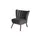 Max Winzer Sessel Alessandro Samtvelours 70 x 80 x 66 cm Schwarz