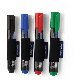 Magnetoplan magnetischer Stiftehalter magnetoSleeves schwarz Filz 3,0 x 4,6 x 0,2 cm