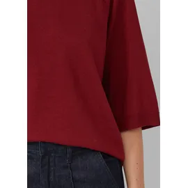 s.Oliver Leichter Kurzarm-Strickpullover rot 34