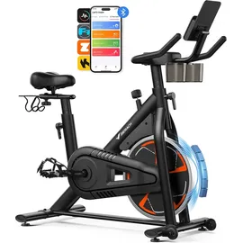 Merach Heimtrainer Fahrrad schwarz