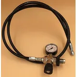 High tech Diving Füllschlauch für Druckluft bis 315bar, mit Manometer und Entlüftung für Füllanalgen und Atemluftkompressoren