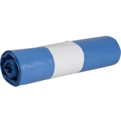 Abena Abfallsäcke Sækko Boy, LDPE Recycled, 120 Liter, Müllbeutel zur Aufteilung im Sækko Boy, 1 Rolle = 10 Stück, Farbe: blau