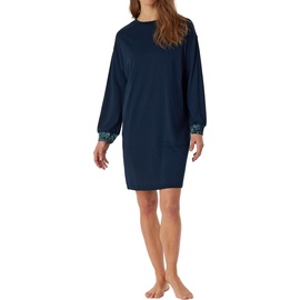 SCHIESSER Schiesser, Damen, Pyjama, Modern Nightwear Sleepshirt, Blau, (40)