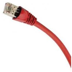Patchkabel Cat. 6A, 4x2, RJ-45 Stecker, Länge: 10m, rot