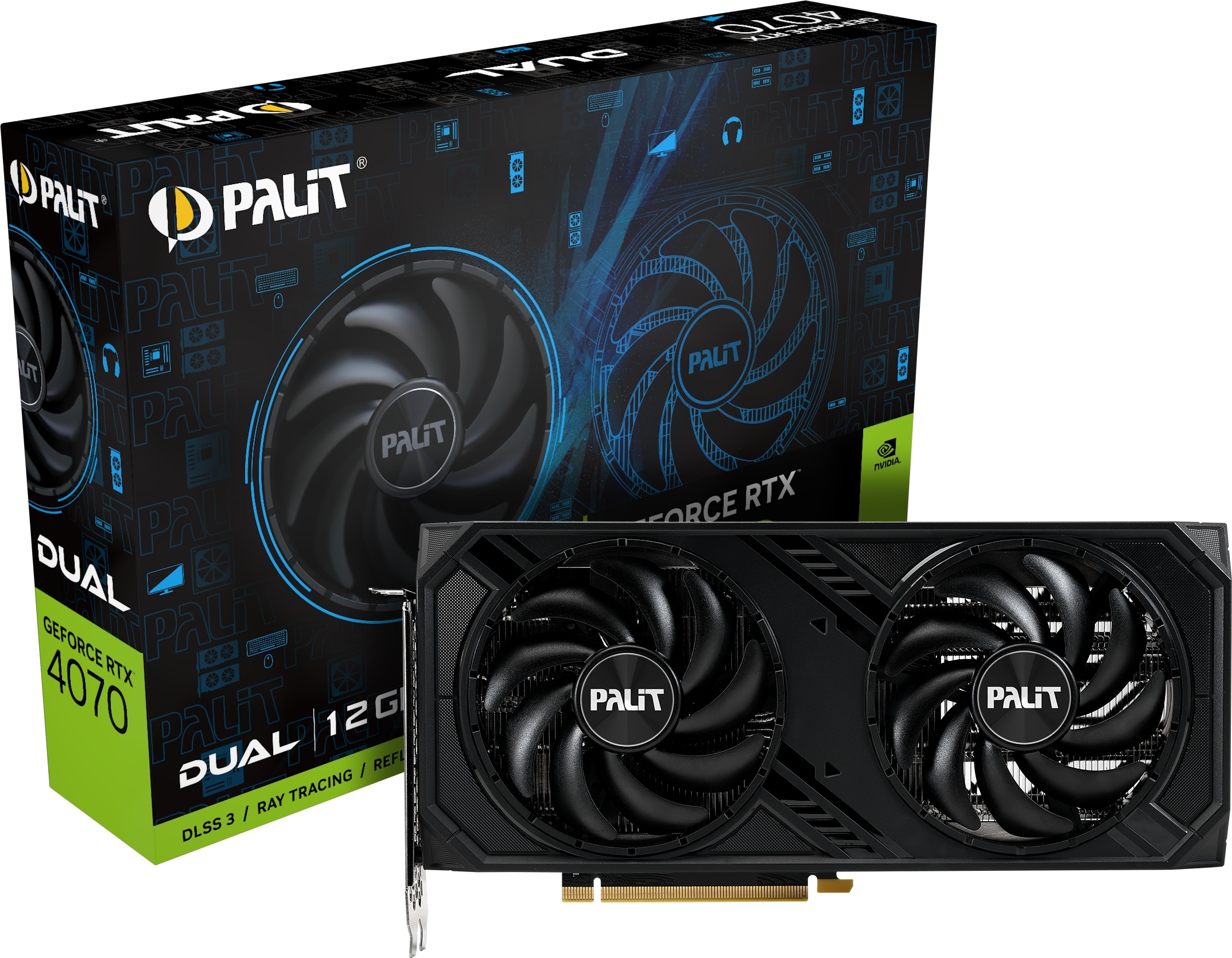 Palit GeForce RTX 4070 DUAL (12 GB), Grafikkarte