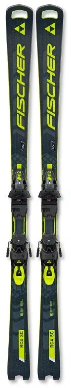 FISCHER Alpinski-Set RC4 WC SC MT + RC4 Z12 PR - Uni., black/yellow (155 cm)