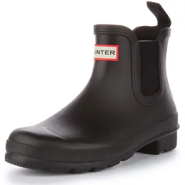 Hunter Orig al Tri Color Logo Frauen Gummi Chelsea Stiefel Schwarz – undefined / Schwarz