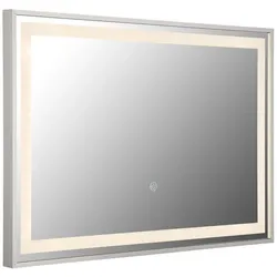Badspiegel Spiegel LED Touch-Steuerung Schminklicht Dimmer Badlampe 60x40 cm