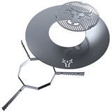 tuning-art Grillring + Grilleinsatz ø Auflageleiste Rund Stahl Plancha