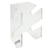 4boarder® Double Wandhalterung | 2-Fach Boardhalterung | Skateboard | Longboard | vertikale Board Wandhalterung | transparent | Hochwertige Board Halterung