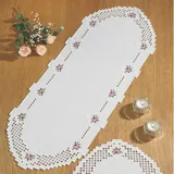 Permin Hardanger Tischläufer Stickpackung Hardanger Zählmuster