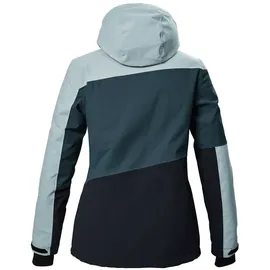 KILLTEC Damen Skijacke/Funktionsjacke mit abzippbarer Kapuze und Schneefang KSW 67 WMN SKI JCKT, hellpetrol, 40,