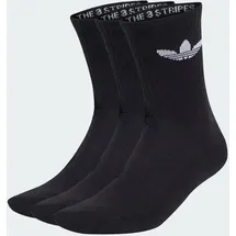 adidas Trefoil Cushion Crew Socken 3 Paar Schwarz 34-36