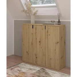 inn.furn Kommode Line-Up 91 x 99 cm Naturbelassen / Beige