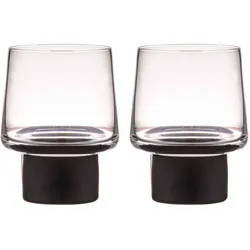 4er Set ladelle Gläserset - Wasser Aurora 2tlg. Glas Schwarz