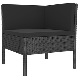 vidaXL Garten-Lounge-Set 2-tlg. schwarz 310207