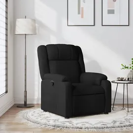 vidaXL Relaxsessel Schwarz Polyester 95 x 99 x 95 cm Schwarz mit Liegeposition