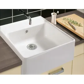 Villeroy & Boch Spülstein Einzelbecken crema + Handbetätigung